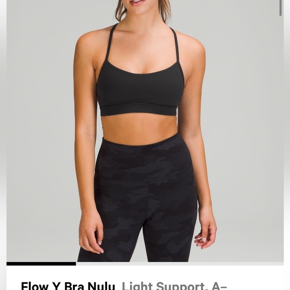 Lululemon Flo y bra in graphite grey, size 4 - Picture 3 of 3